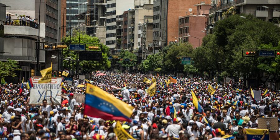 Venezuelan President Chased By Angry Protesters – WATCH