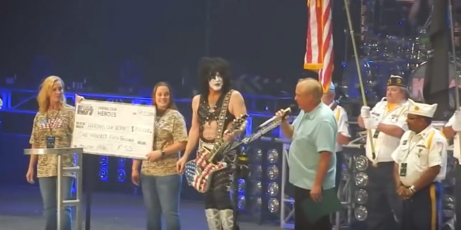 KISS Stops Concert To Honor Vets With Donation, Slam Kaepernick, Say Pledge Of Allegiance
