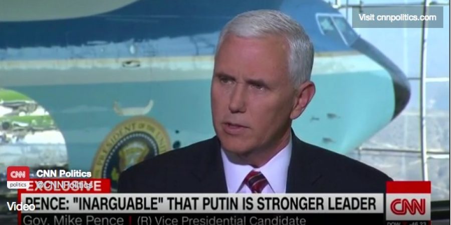 Pence: It’s “Inarguable” That Trump Is Right, “Putin Is A Stronger Leader Than Obama”