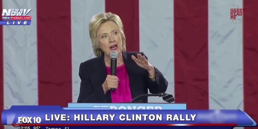 Hillary Blames Hurricane On Climate Change; Says Trump “Totally Unfit” To Protect USA From The “Threat Of Climate Change”