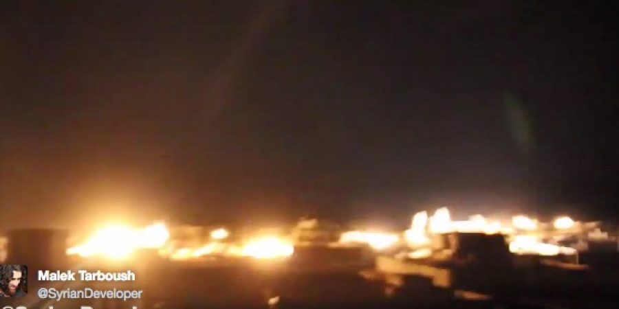 Watch This Deadly Cluster Bomb Light Up The Night Sky In Syria