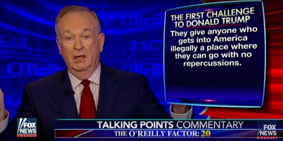 O’Reilly On Trump “Showdown” With Sanctuary Cities Augustors: “Basically Saying ‘We Want Open Borders'”