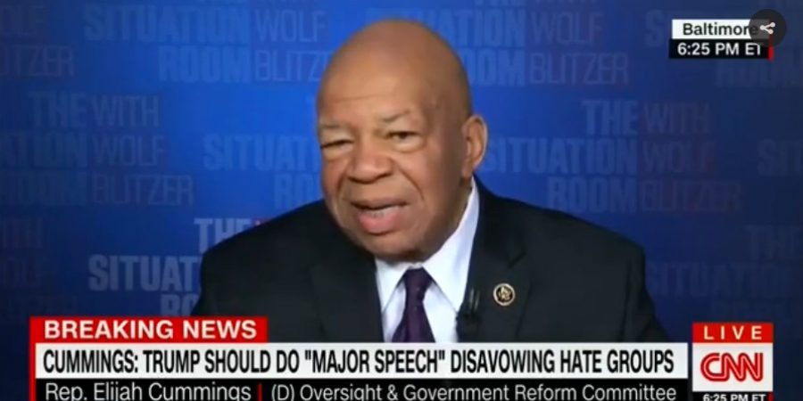 RACE WAR – Elijah Cummings: Democrats Should Remain The Anti-White Party