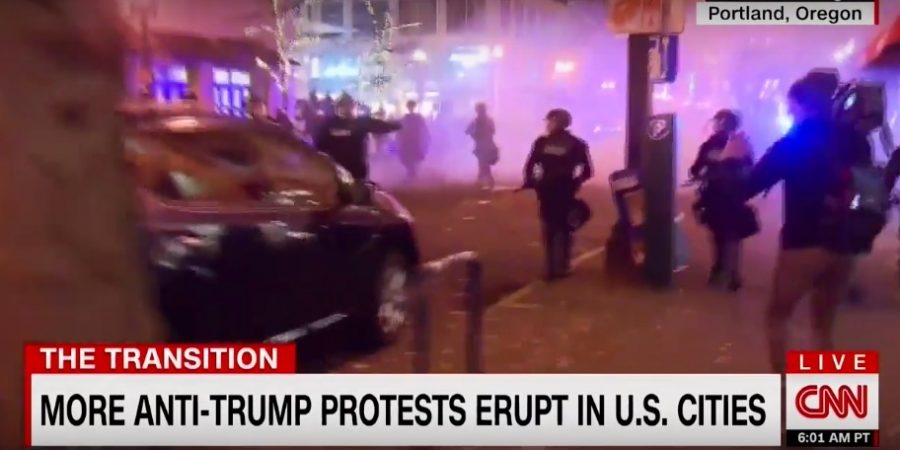 Anti-Trump Protests Turn Into Riots in Oregon